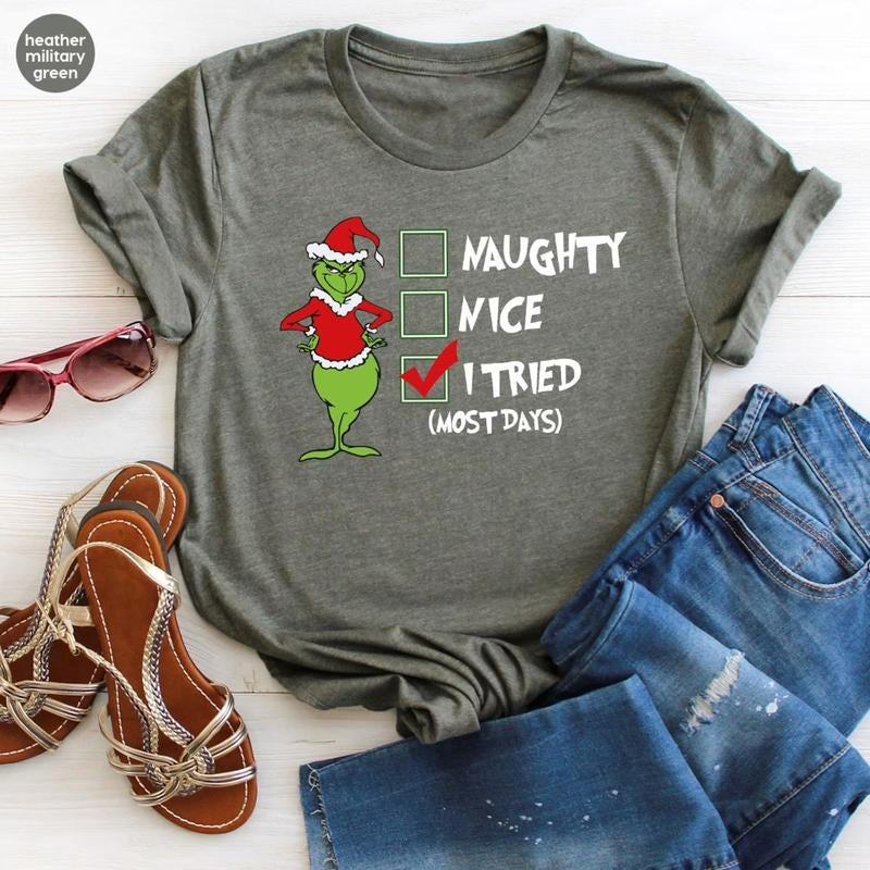 Grinchmas Shirt, Christmas Grinch T-Shirts, Holiday Grinch Clothing, Christmas Gifts, Merry Christmas T-Shirts, Christmas...