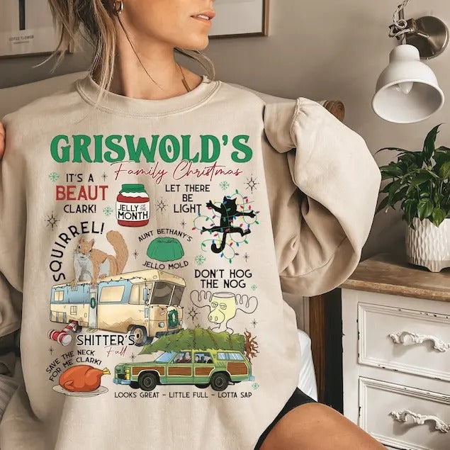 Griswold Christmas Sweatshirt, Griswold Co Sweater, Christmas Tree Farm Shirt, Family Vacation Match, National Lampoon's...