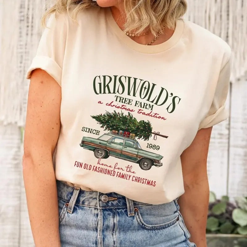 Griswold's Tree Farm Since 1989 shirt, Christmas Sweatshirt For Woman, Merry Christmas Sweatshirt, Retro Christmas...