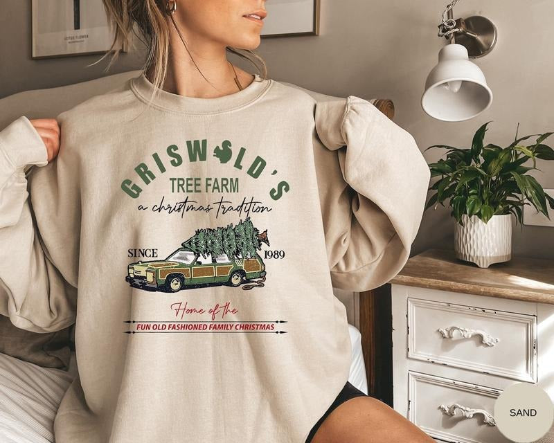 Griswolds Sweatshirt, Griswolds Tree Farm Hoodie, Fun Old Fashioned Family Christmas, Christmas Sweatshirt, Cute Xmas...