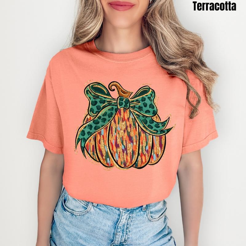 Groovy Brushstroke Pumpkin Comfort Colors T-Shirt 'NLB' Hoodie, Sweatshirt | TeeBloomCo.com