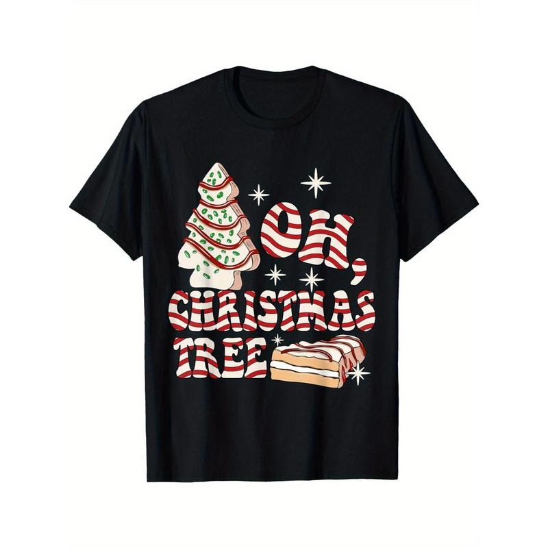 Groovy Retro Christmas Tree Cake T-Shirt for Men - Funny Pajama Holiday Tee made in usa Hoodie, Sweatshirt | TeeBloomCo.com