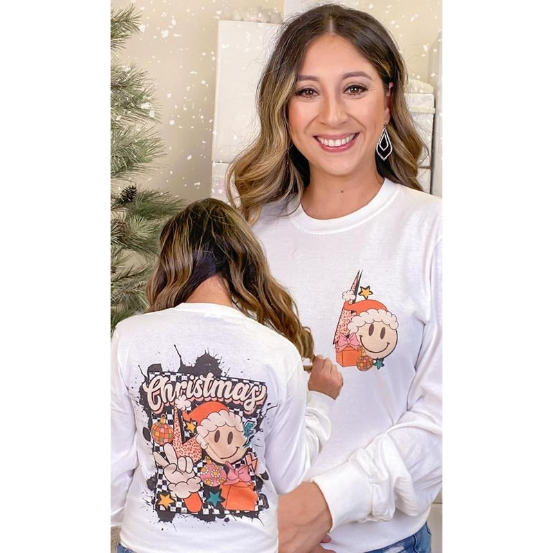 Groovy T2D Christmas Graphic Long Sleeve T-Shirt Hoodie, Sweatshirt | TeeBloomCo.com