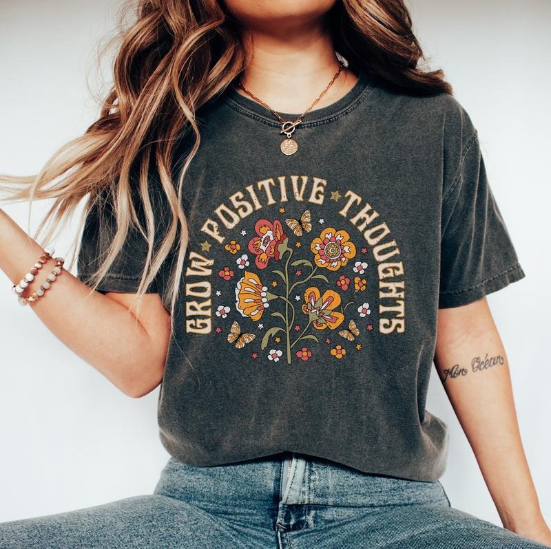 Grow Positive Thoughts Shirt, Growth Mindset tee, Mental Health Shirt, You Matter Shirt, Positive Affirmation tshirt...