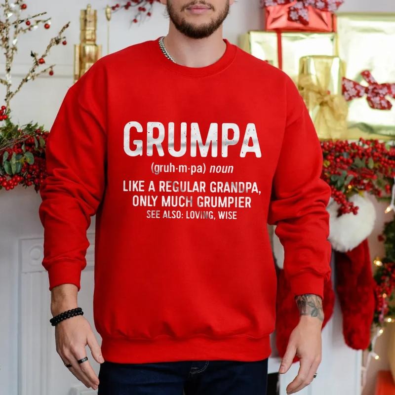 Grumpa Like A Regular Grandpa Only Grumpier T Shirt, Funny Mens Papa Hoodie, Grumpa Definition Sweatshirt, Unisex...