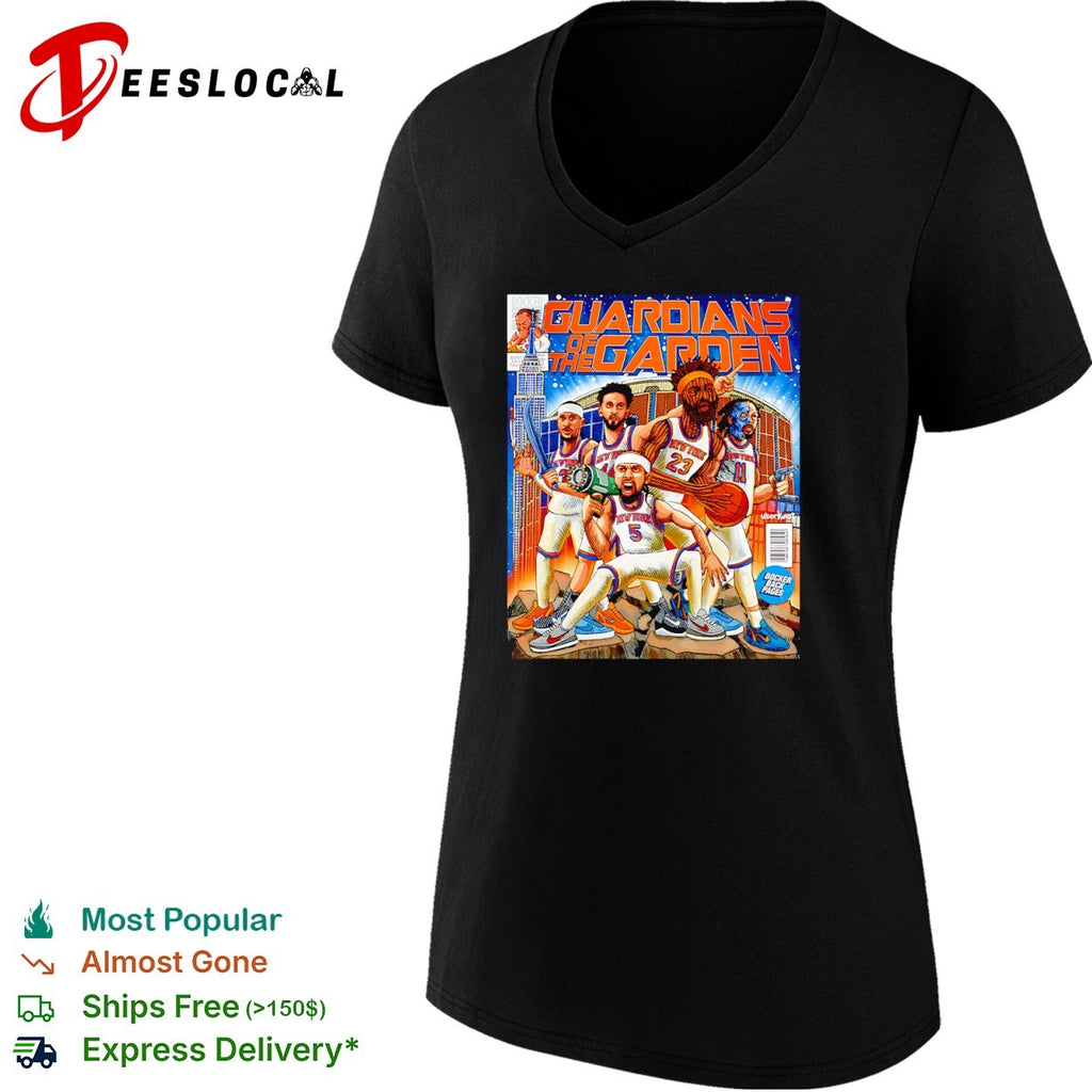 Guardians of the garden Jalen Brunson Karl Anthony Towns Mikal Bridges Josh Hart New York Knicks team shirt
