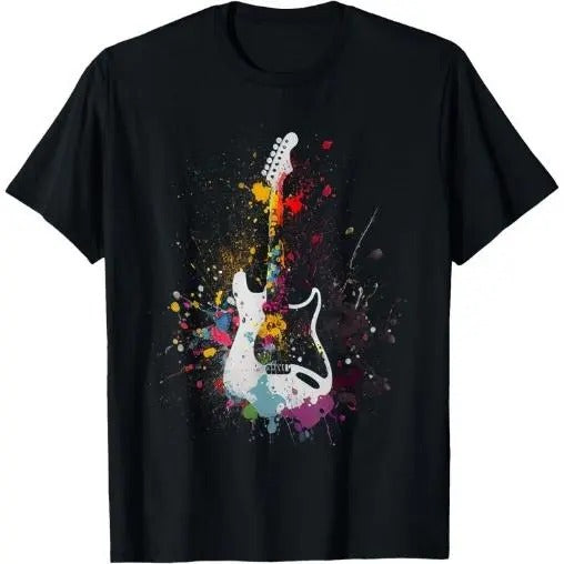 Guitar design guitar gift for guitarist T-Shirt Made in USA Hoodie, Sweatshirt | TeeBloomCo.com