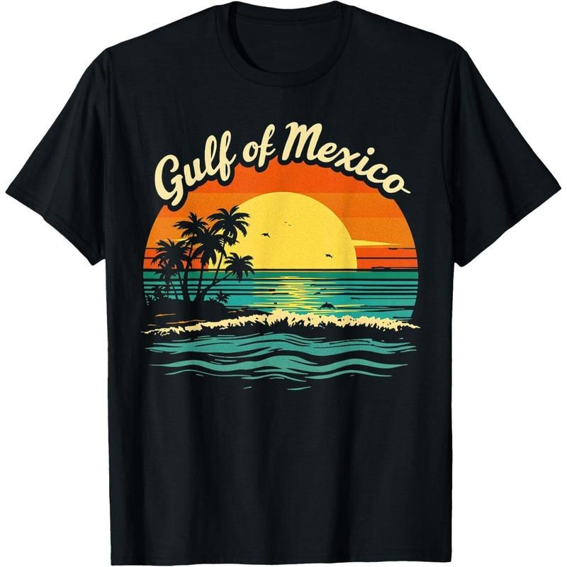 Gulf of Mexico Beach Palms Summer Holiday T-Shirt made in usa Hoodie, Sweatshirt | TeeBloomCo.com