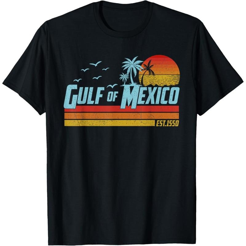 Gulf of Mexico Est 1550 Retro Vintage Beach T-Shirt made in usastyle{n002}2 Hoodie, Sweatshirt | TeeBloomCo.com