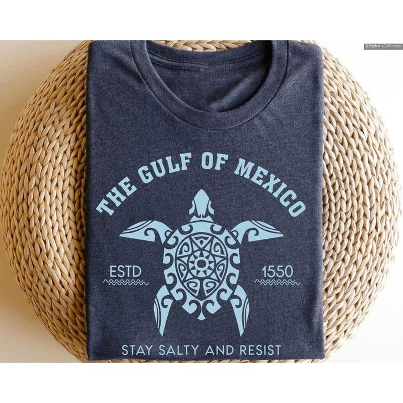Gulf of Mexico Stay Salty Turtle Resistance Shirt, Anti #Trurmp Democracy T-Shirt, Democrat Gift 8647 Shirt , Global...