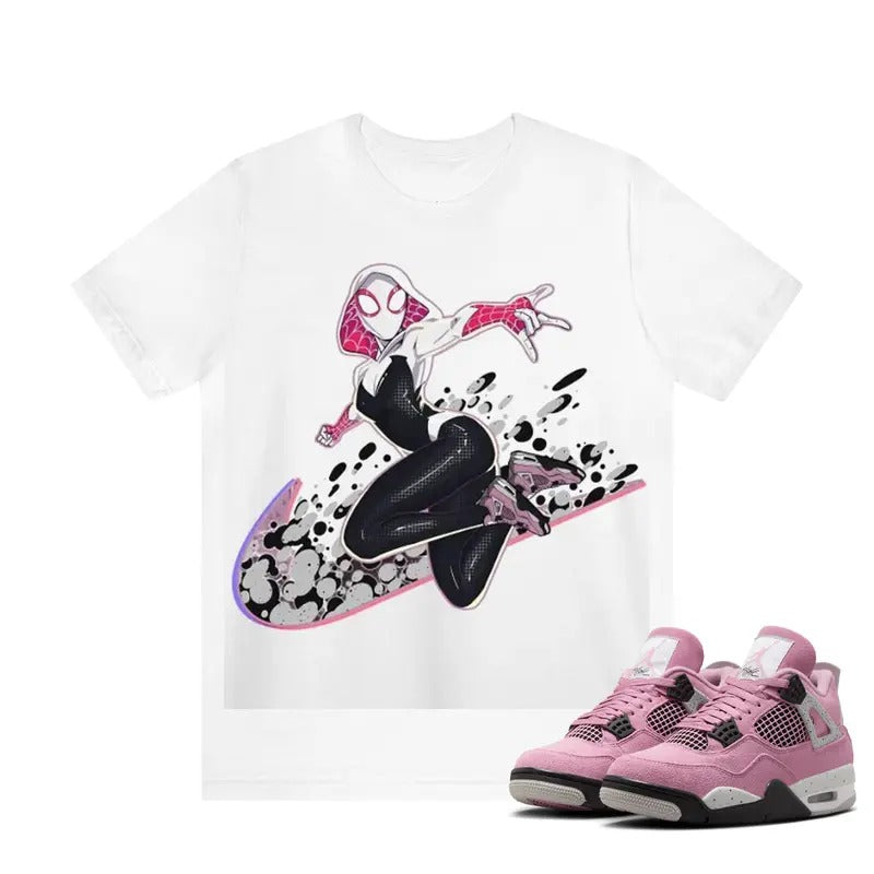Gwen AJ 4 Orchid Neutral Outfits Graphic Tees, Y2k Streetwear Unisex T-shirt Hoodie, Sweatshirt | TeeBloomCo.com