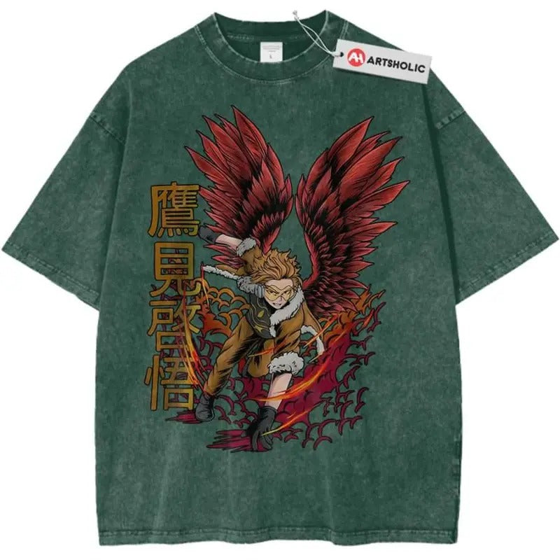 H.a.w.k.s Shirt for Men #and Women, My Hero #Academia Anime Shirt, Vintage MHA Tee, Gift for Manga #and Anime Fans