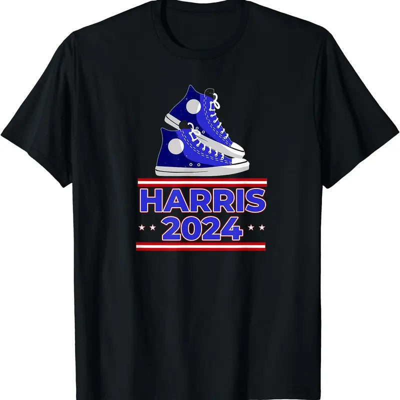 HARRIS 2024 Vote President Kamala Election Sneakers Meme T-Shirt Hoodie, Sweatshirt | TeeBloomCo.com