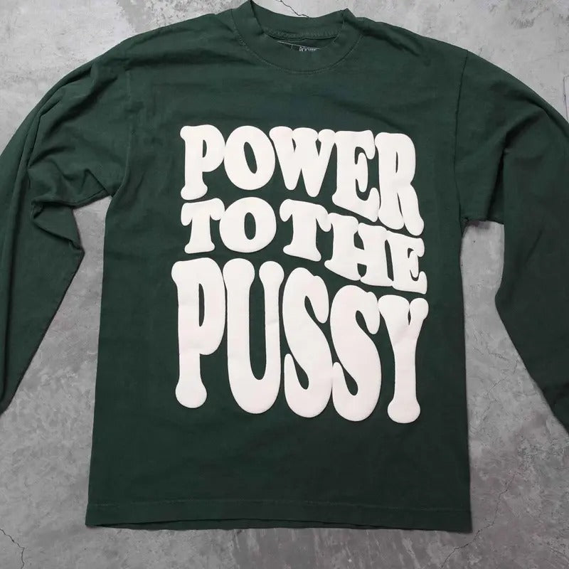 HUNTER POWER TO THE P LONG SLEEVE T-SHIRT 100% Shrink-Free Cotton Hoodie, Sweatshirt | TeeBloomCo.com