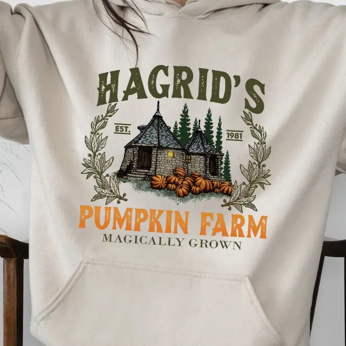 Hagrid's Pumpkin Farm Halloween Magical Sweatshirt T-Shirts, Hoodie | TeeBloomCo.com