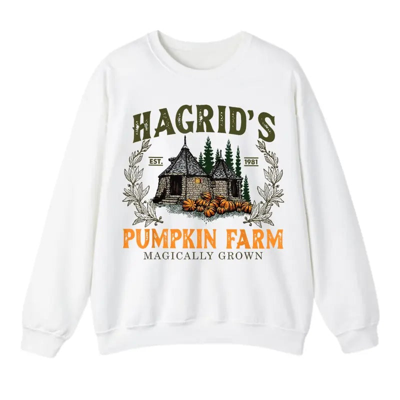 Hagrid's Pumpkin Farm Sweatshirt, Thanksgiving 2024, Fall Sweatshirt For Men And Women T-Shirts, Hoodie | TeeBloomCo.com