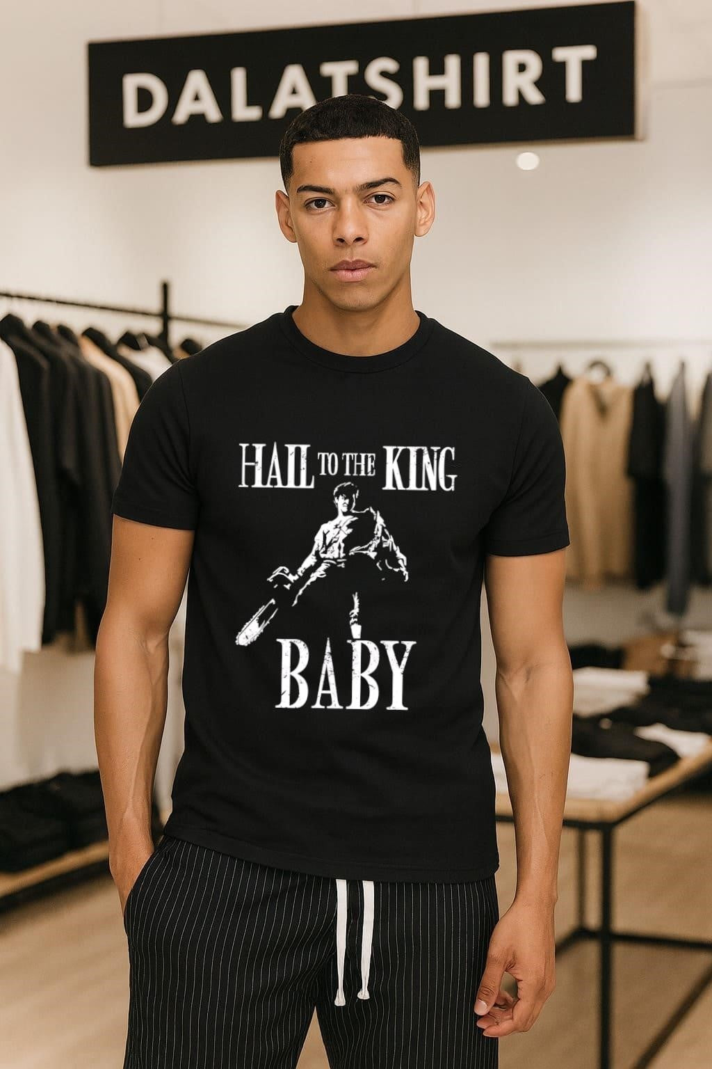 Hail To The King Baby Ash Williams Chainsaw shirt