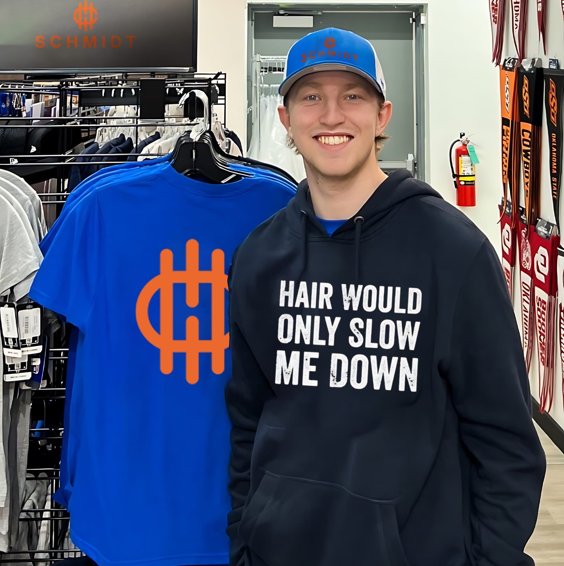 Hair Would Only Slow Me Down Distressed Quote shirt