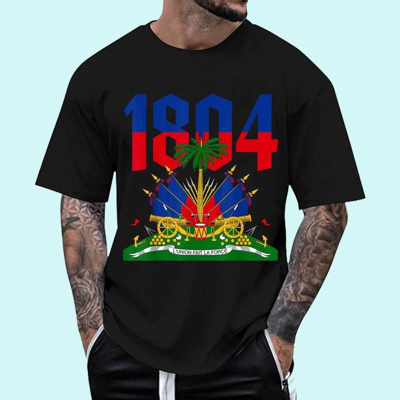 Haitian Revolution 1804 Haiti Flag Independence Day Unisex T-Shirt, Cotton 100%, Top Trending Fashion Hoodie, Sweatshirt