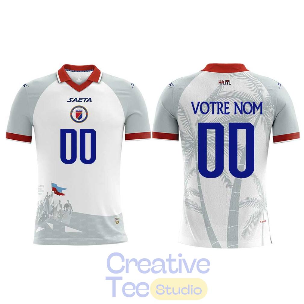 Haitienne De Football 1974 História do Haiti for World Cup 2026 Jersey – White
