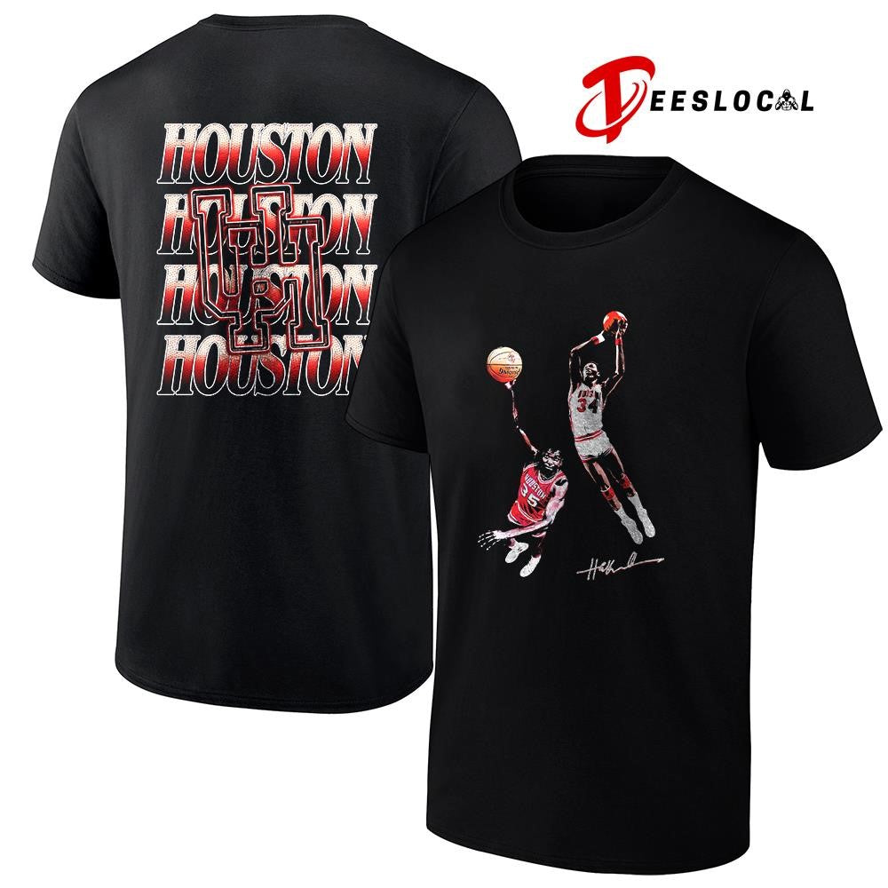 Hakeem x University of Houston graphic signature repeat shirt