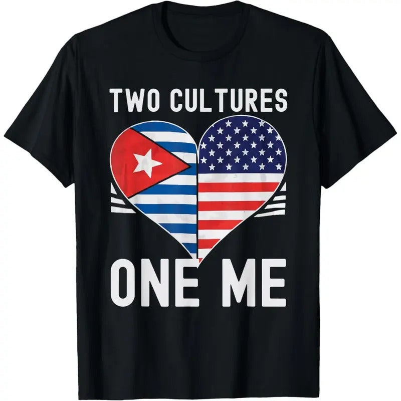 Half Cuban Half American USA Flag Cuba America T-Shirt made in usa Hoodie, Sweatshirt | TeeBloomCo.com