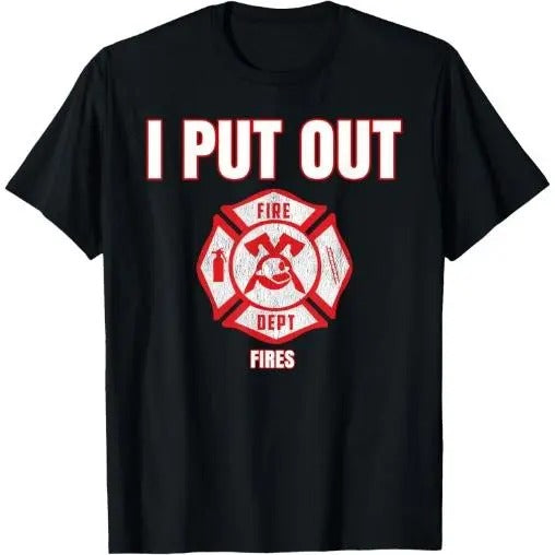 Halloween Costume Funny Firefighter I Put Out Fires Firemen T-Shirt Made in USA Hoodie, Sweatshirt | TeeBloomCo.com