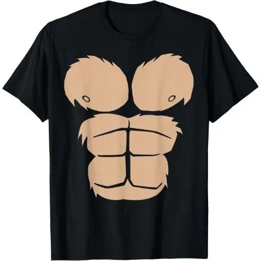 Halloween Costume Funny Monkey Gorilla Chest Suit Halloween T-Shirt Made in USA Hoodie, Sweatshirt | TeeBloomCo.com