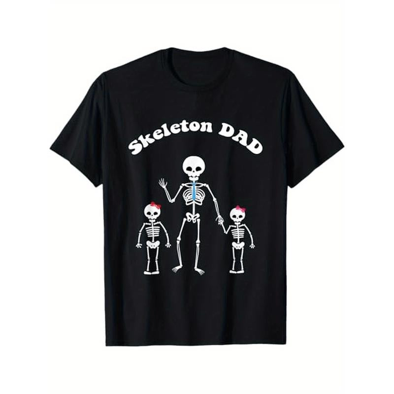 Halloween Father, Daddy Skeleton, Skeleton dad T-Shirt, 100%Cotton, Gifts for Men Dad Husband Grandpa, S-XXXL, Black made...