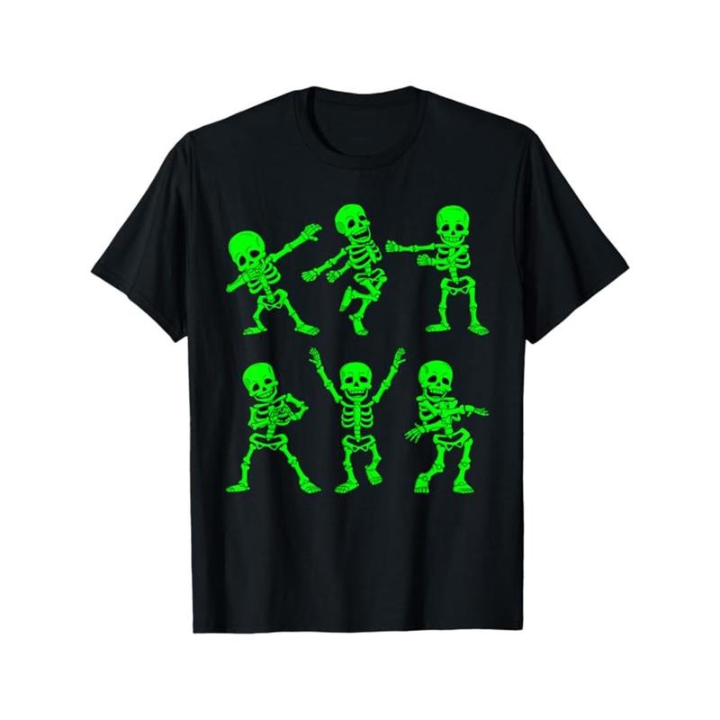 Halloween Print Men's Cotton Top, Casual Short Sleeve Crew Neck T-shirt, Men's Clothing For Outdoor made in...