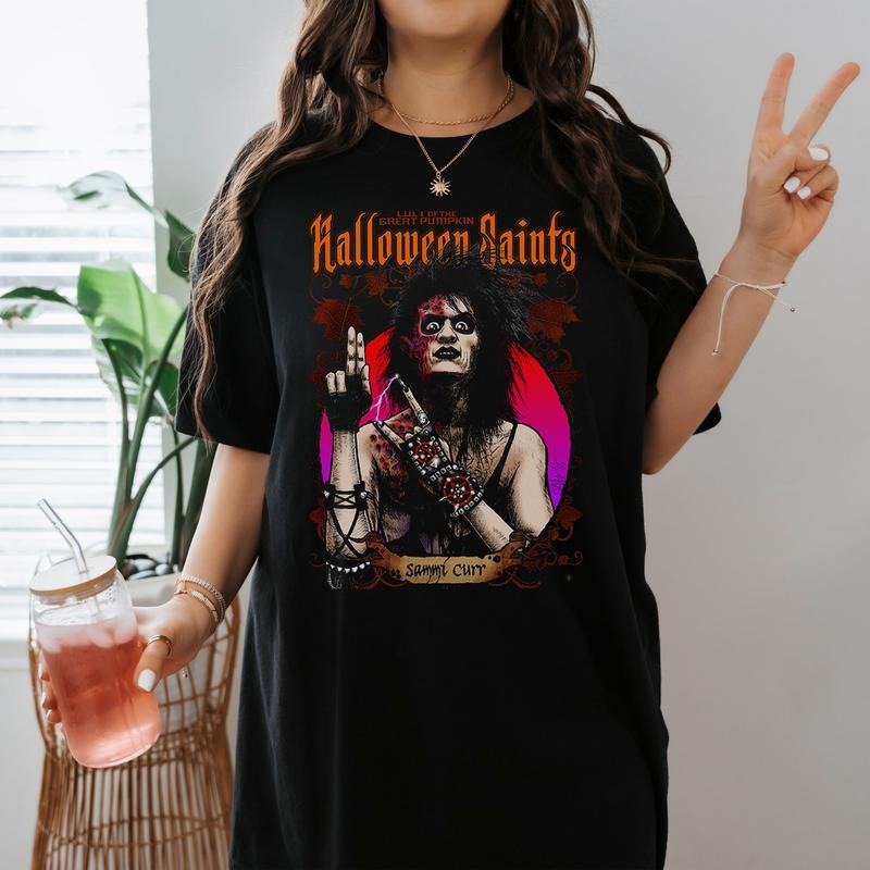 Halloween Saints Sammi Curr Shirt Shirt Horror Halloween Tshirt Trick Or Treat Shirt Spooky Season Shirt Hoodie, Sweatshirt