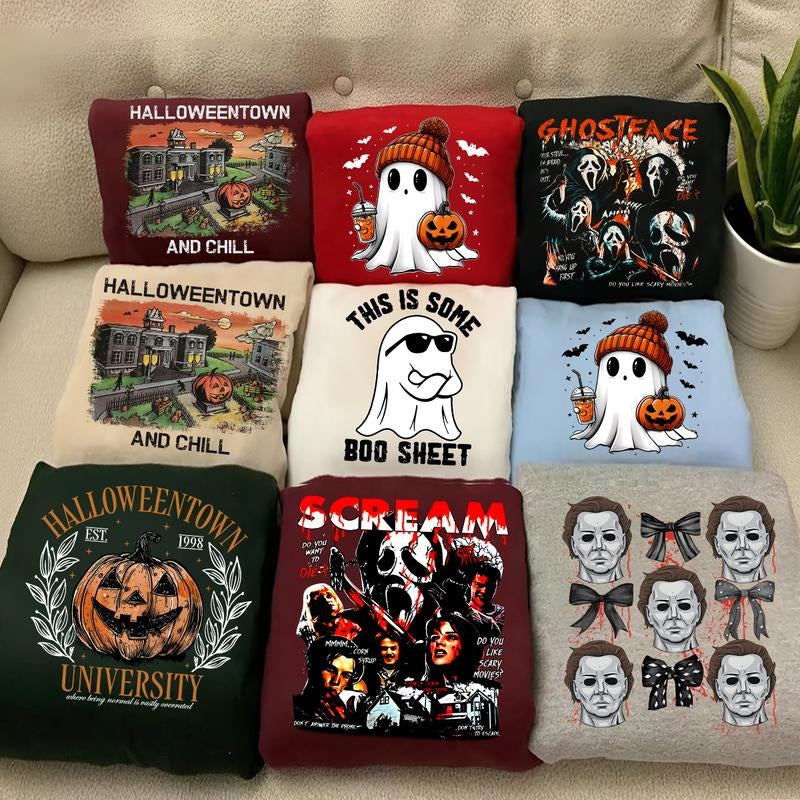 Halloween Sweatshirt Collection: Ghost, Scream, Michael Myers, Halloweentown T-Shirts, Hoodie | TeeBloomCo.com