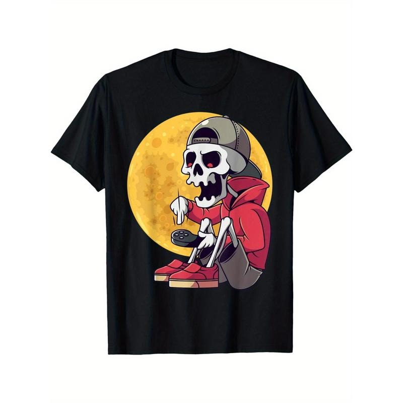 Halloween T-shirt for men Gamers Skeleton T-shirt for men Made in USA Hoodie, Sweatshirt | TeeBloomCo.com