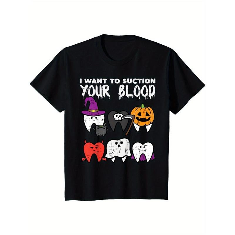 Halloween dental Vampire dental costume for men T-shirt Made in USA Hoodie, Sweatshirt | TeeBloomCo.com