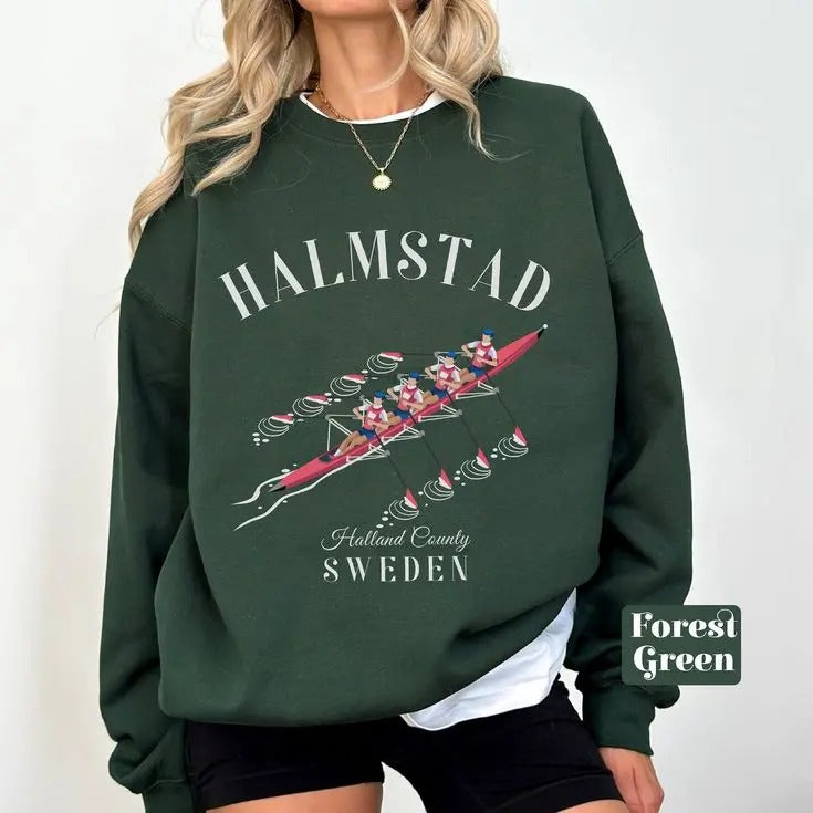 Halmstad Sweden Sweatshirt - Women's Crewneck, Unisex Halmstad Pullover, Souvenir Gift