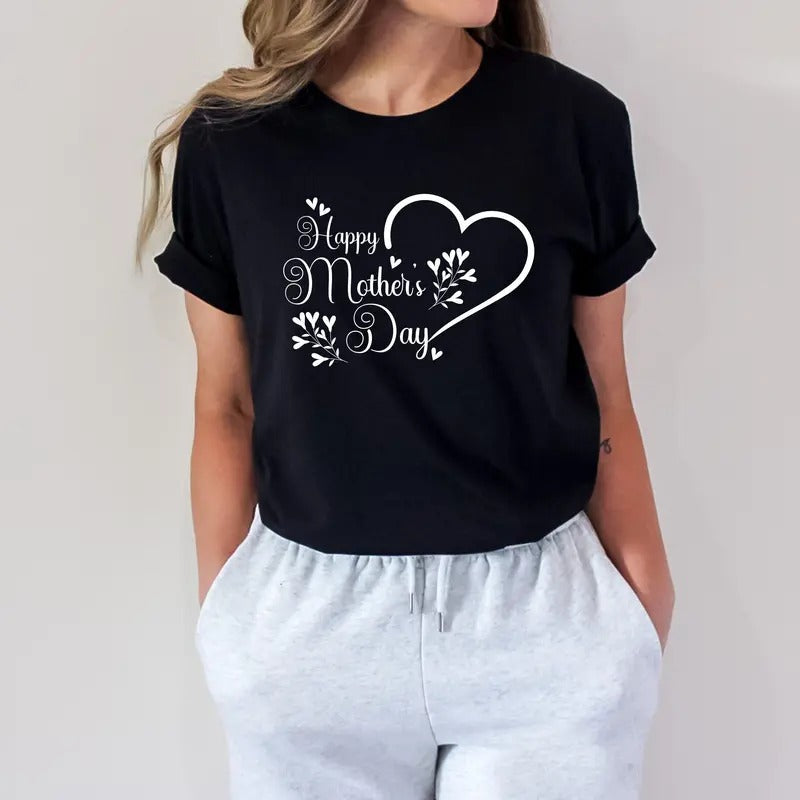 Happy Mother's Day Shirt, Happy Mother's Day Heart Shirt, Mom Gift, Mother's Day Shirt, Mother's Day Gift,...