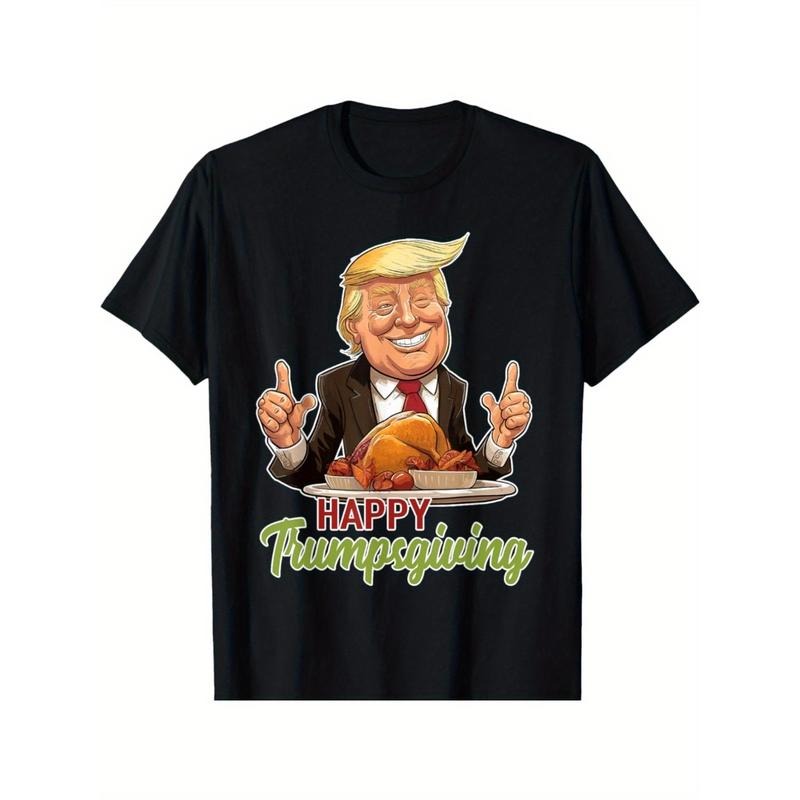 Happy Trumpsgiving - Donald Trump Dinner With Turkey T-Shirt made in usa Hoodie, Sweatshirt | TeeBloomCo.com