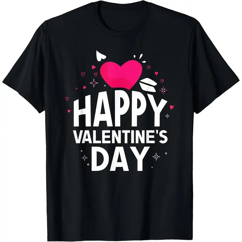 Happy Valentine's Day Love Date Couples Valentine T-Shirt-220gT-shirt 100% Cotton T-shirt made in usa Hoodie, Sweatshirt