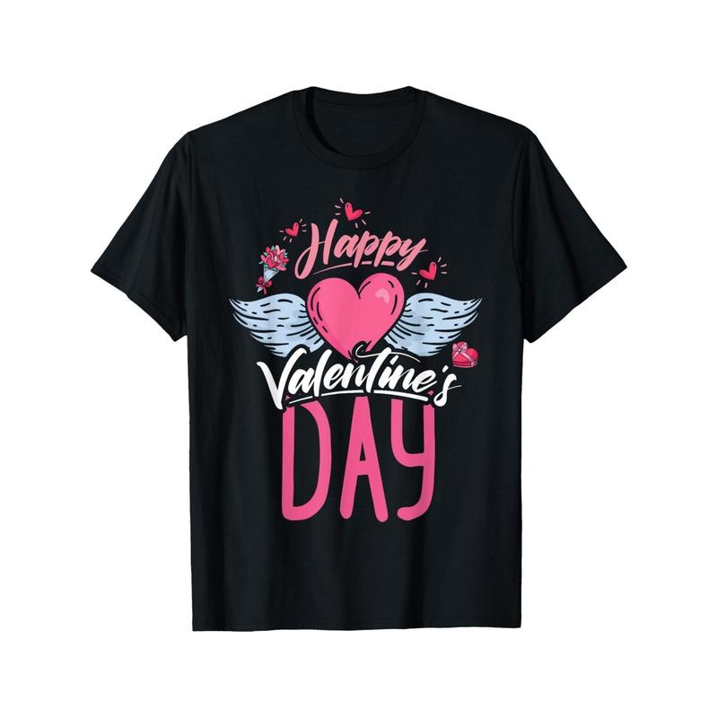 Happy Valentines Day Men'S T-Shirts, Funny Valentine'S Day Novelty Graphic Printed Tee, Short Sleeve Valentine'S Day...