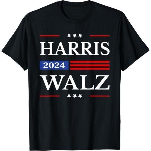 Harris Waltz 2024 Kamala Harris 2024 Tim Waltz 2024 USA Flag T-Shirt made in usa Hoodie, Sweatshirt | TeeBloomCo.com