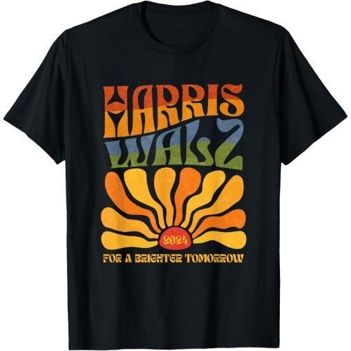Harris Waltz For A Brighter Tomorrow Boho Aesthetic T-Shirt made in usa Hoodie, Sweatshirt | TeeBloomCo.com