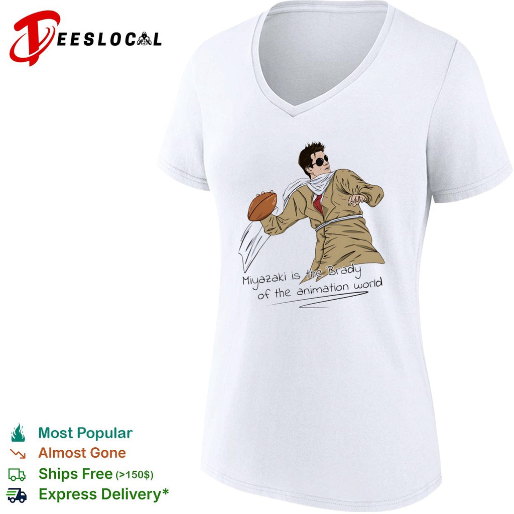 Hayao Miyazaki Tom Brady New England Patriots NFL Miyazaki is the Brady of the animation world shirt
