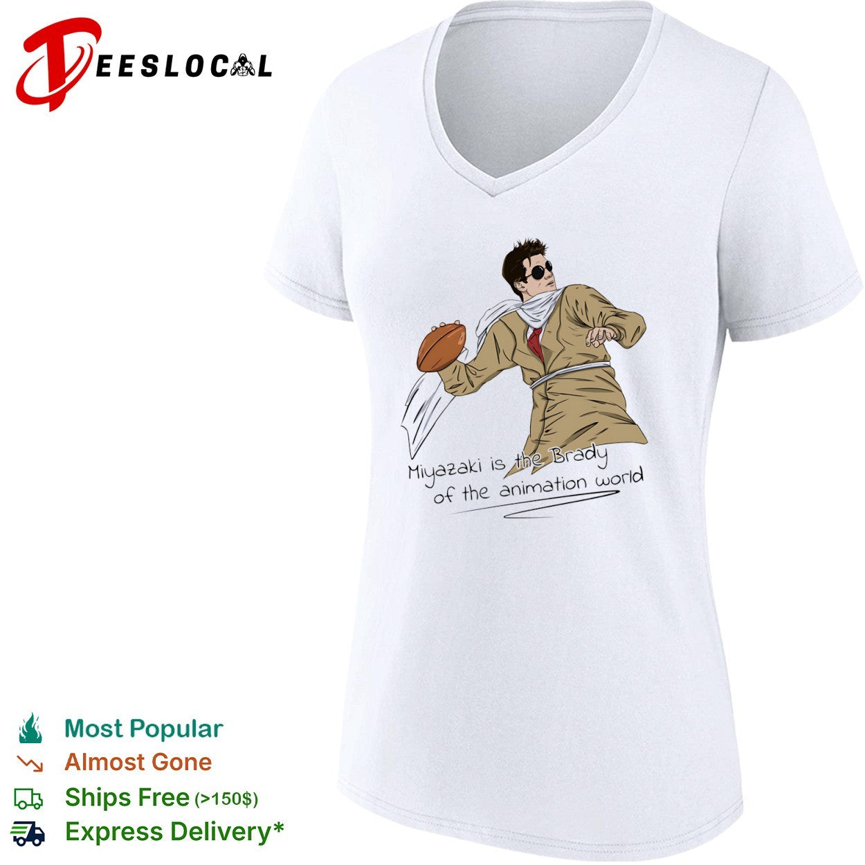 Hayao Miyazaki Tom Brady New England Patriots NFL Miyazaki is the Brady of the animation world shirt