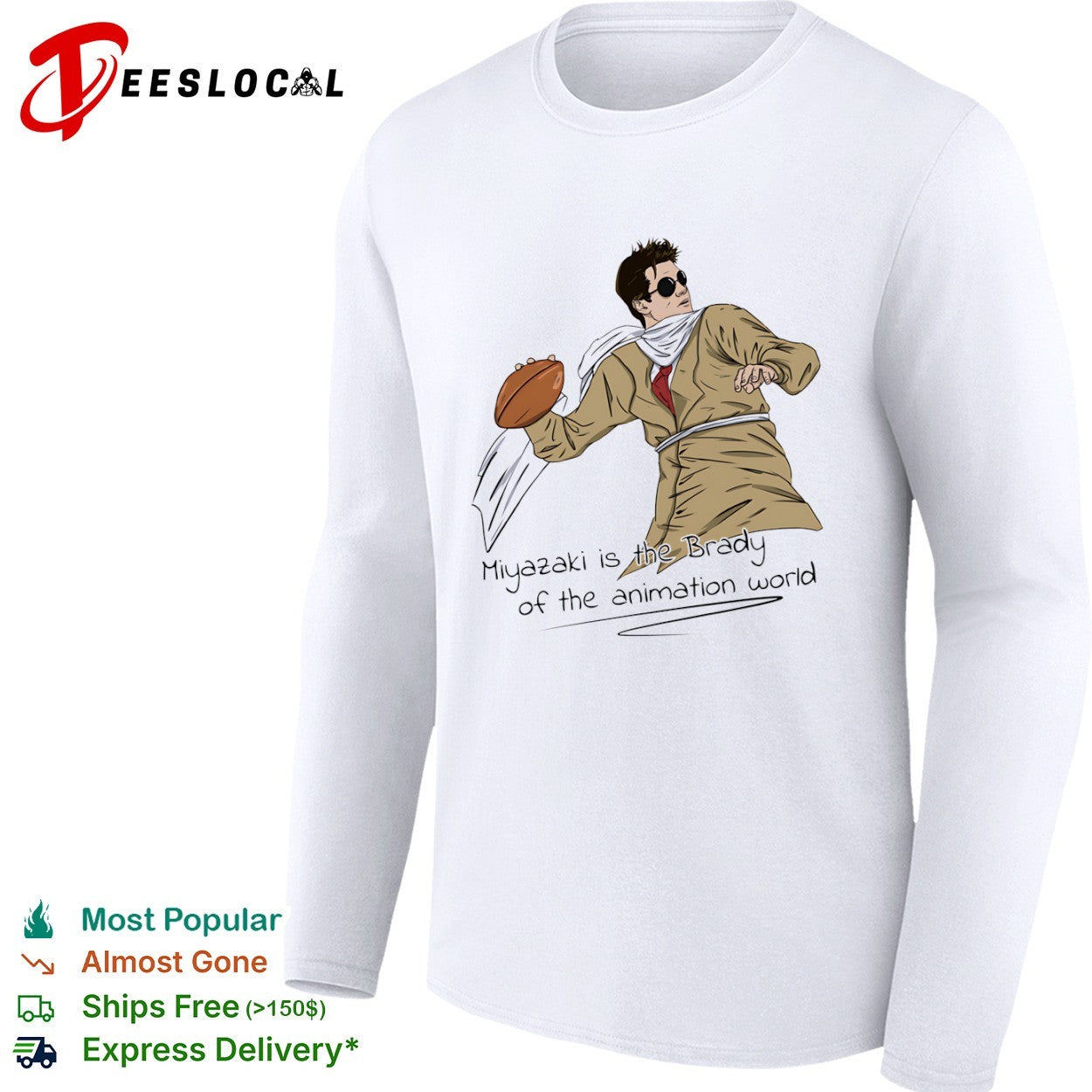 Hayao Miyazaki Tom Brady New England Patriots NFL Miyazaki is the Brady of the animation world shirt