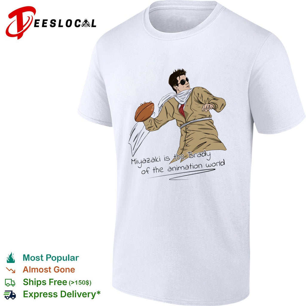 Hayao Miyazaki Tom Brady New England Patriots NFL Miyazaki is the Brady of the animation world shirt