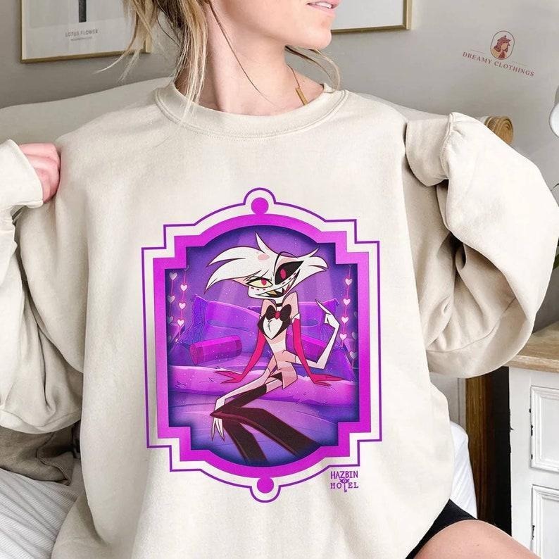 Hazbin Hotel Angel Dust Charlie Sweatshirt T-Shirts, Hoodie | TeeBloomCo.com