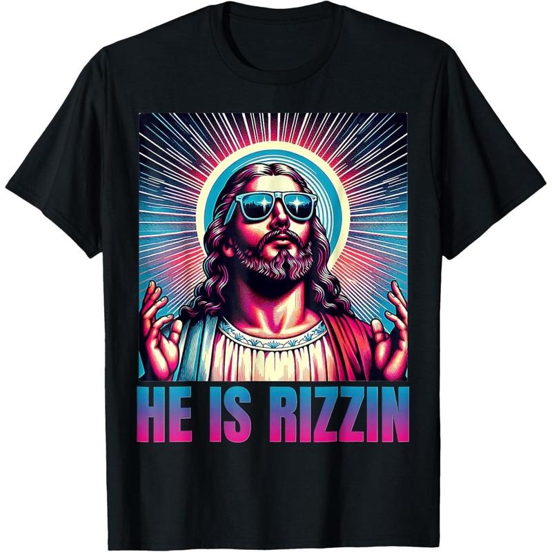 He Is Rizzin Jesus T-Shirt Hoodie, Sweatshirt | TeeBloomCo.com