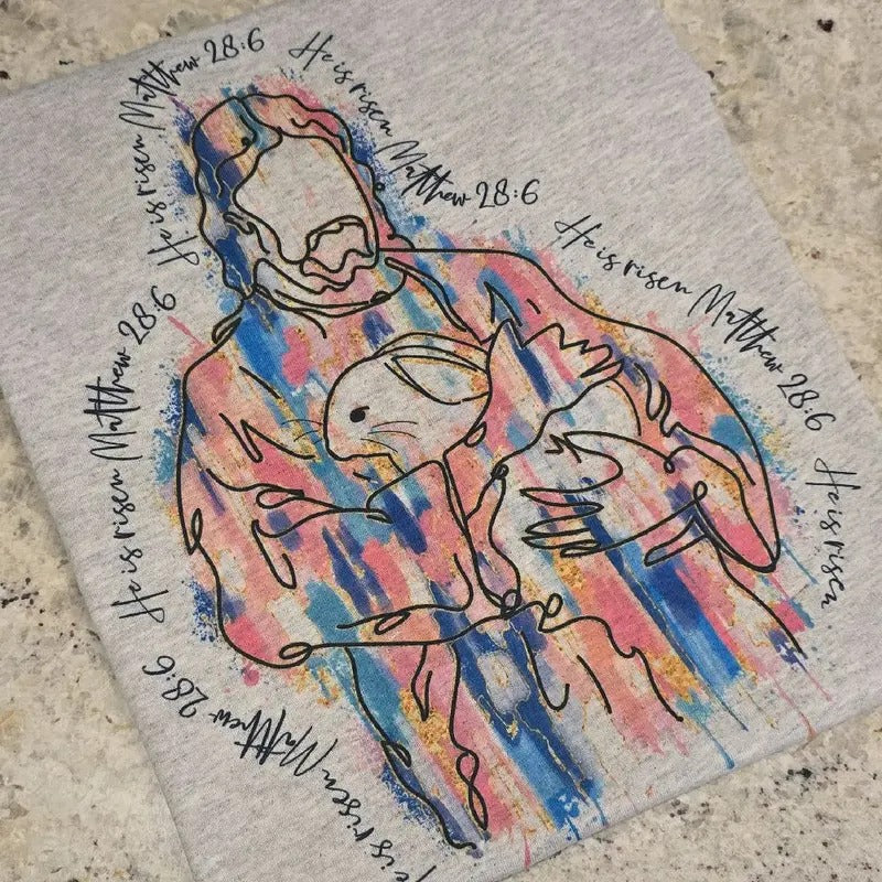 He is risen Easter Graphic Tee or Sweatshirtstyle{n002}2 Hoodie, Sweatshirt | TeeBloomCo.com