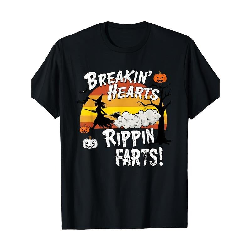 Heartbreak and torn fart! Spooky Halloween Magic Humor T-shirt Made in USA Hoodie, Sweatshirt | TeeBloomCo.com