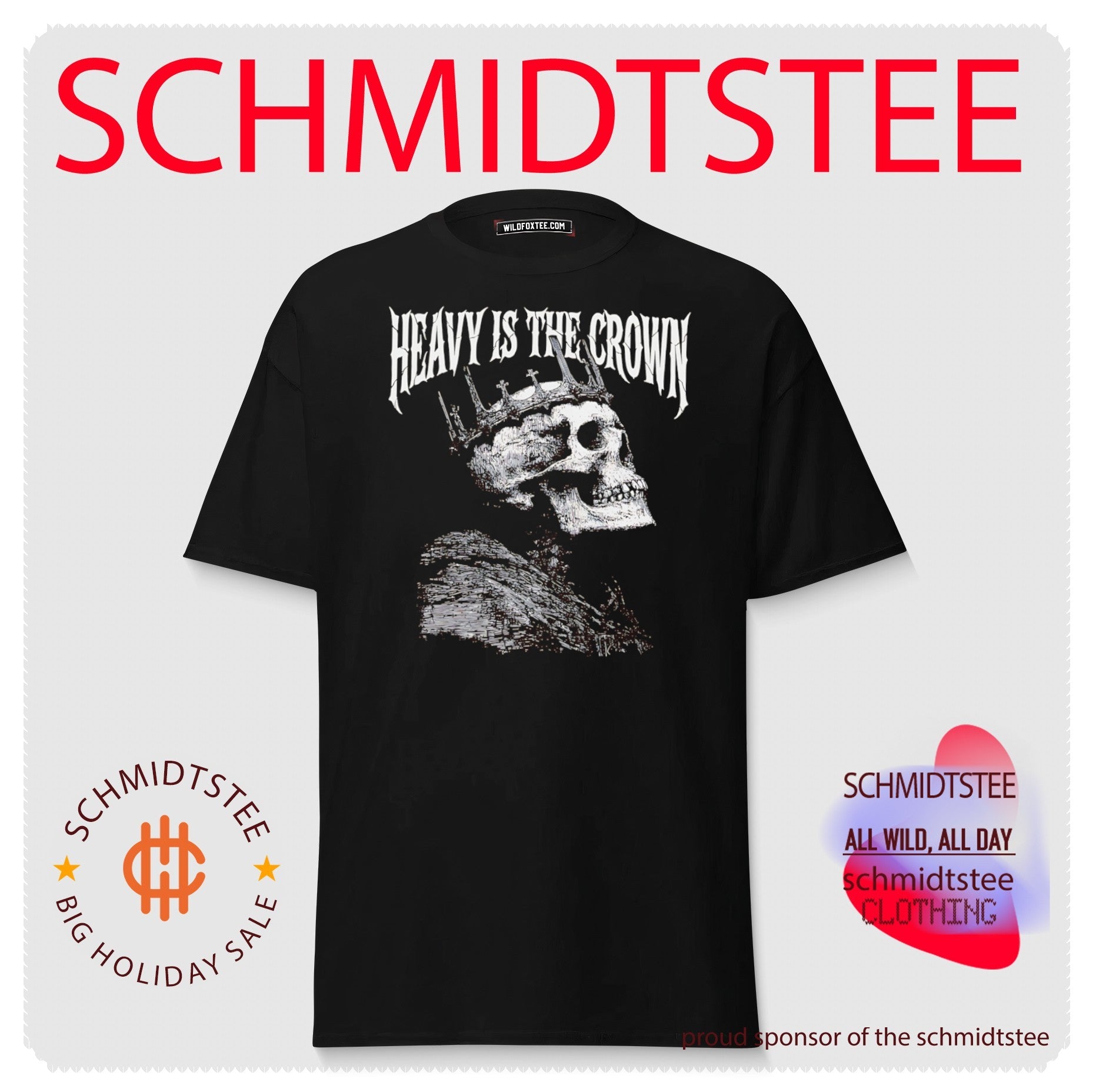 Heavy Is the Crown Skull with Royal Crown shirt